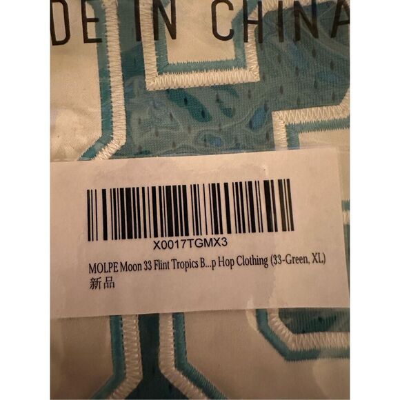 Flint Tropics Jackie Moon #33  XL Semi Pro Mens Basketball Jersey - Picture 7 of 10